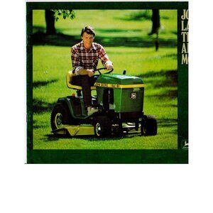 John Deere Lawn Tractors & Riding Mowers Brochure – Vintage 1980s Dealer Catalog